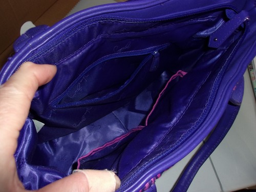 Vera Bradley handbag - Turnlock Satchel - purple - Picture 5 of 5