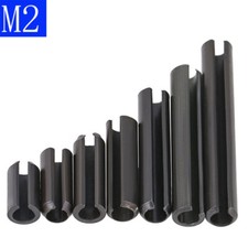M2  Black Carbon Steel Spring Type Straight Pins Slotted Split Dowel Sellock