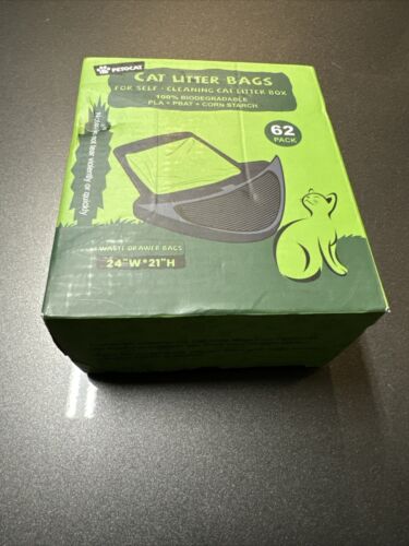 Bio-Degradable Cat Litter Bags,Fit SelfCleaning Litter Box 62 CT - Picture 4 of 4