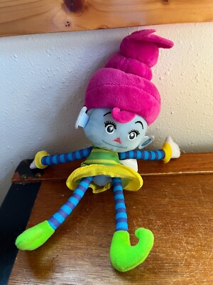 Gently Used LUNA Petunia Small Plush Blue Faced Girl w Pink Hair