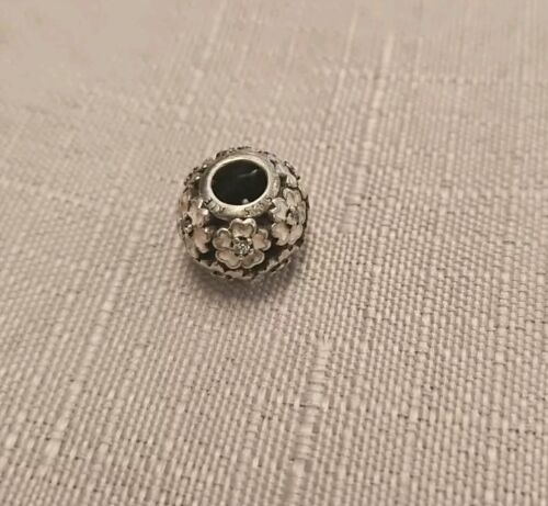 Genuine Pandora Pink Enamel Primrose Path Flower Charm ALE 925 - Picture 4 of 4