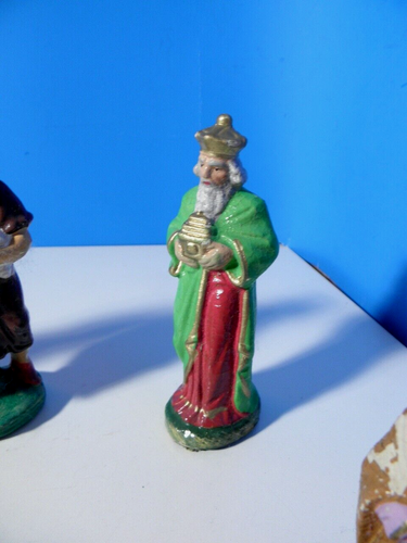 Interessante Vintage * Krippen-Figuren * aus Masse *Weihnachtskrippe *H=ca. 13cm - Bild 4 von 11
