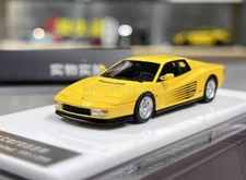 1:64 Scale CL Yellow Testarossa Racing Sports Diecast Resin Car Gift Collection