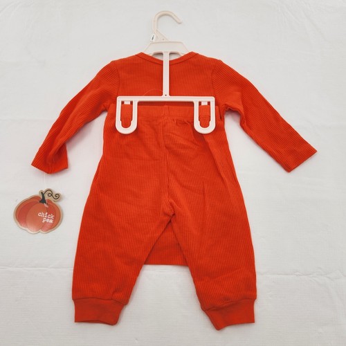 Kichererbse Unisex Größe 3/6 Monate Halloween Thermo Orange Kürbis Outfit Set - Bild 3 von 4