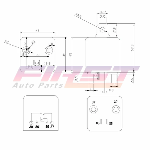 1x 12VDC 120A High Capacity Heavy Duty 4Pin SPST Switch Relay Controller Starter - Picture 10 of 10