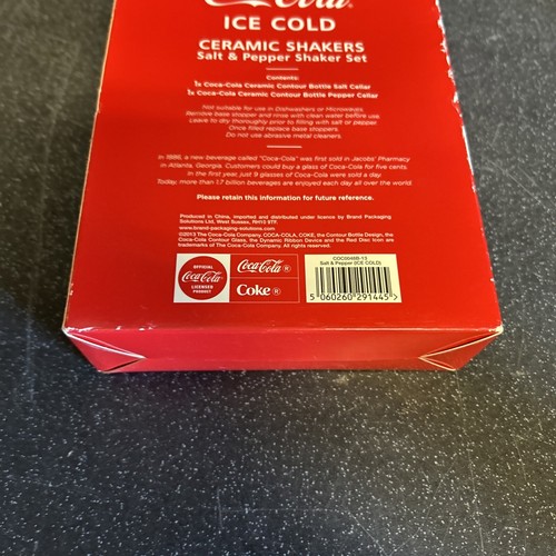 Coca-Cola American Diner Ceramic Salt & Pepper Shakers Licensed Product - Picture 4 of 5