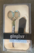 DESIGNER SERIES GINGHER SCISSORS 5" NEW IN BOX  "ROBERTA"