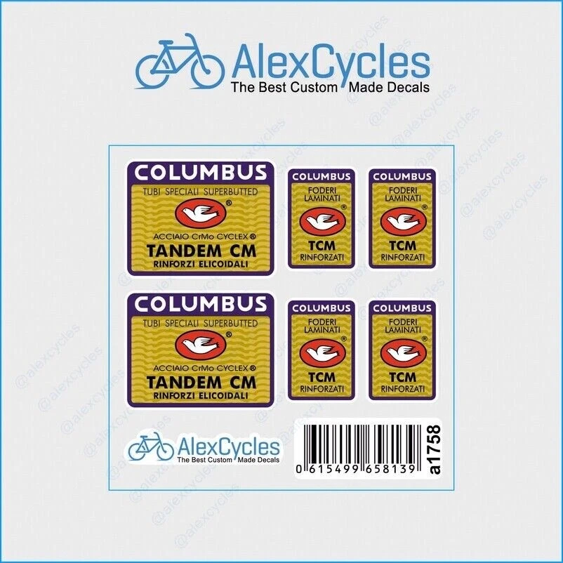CYCLE STICKER COLUMBUS SQUADRA CORSE, CYCLING RALLY RACING TOUR DE