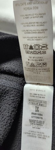 Patagonia Women's Fleece Sweatshirt Black 1/4 Zip Size Medium Long Sleeve Logo - Picture 17 of 19