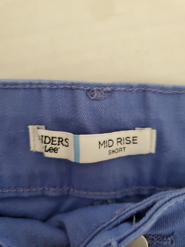 Lee Riders Shorts Womens Sz 6 Medium Blue Bermuda Mid Rise - Picture 7 of 10