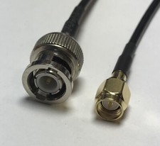 SMA Male to BNC Male, Pick Your Length Extender ACI100 Coaxial Cable USA