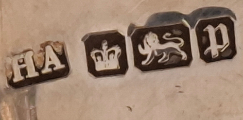Ungewöhnliche edwardianische Silbertaufbecher mit zwei Henkeln Becher Atkins - Bild 9 von 9