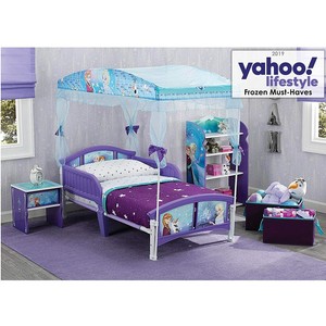 Brand New Disney Frozen Little Girls Canopy Toddler Bed ...
