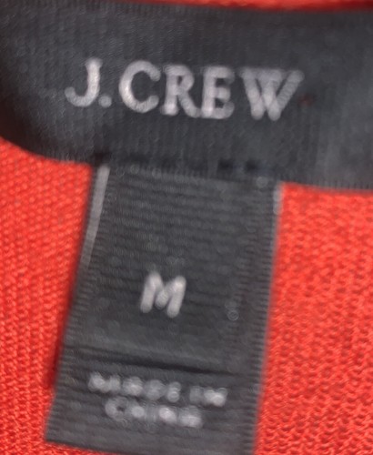 j crew pullover sweater medium orange - Picture 3 of 7