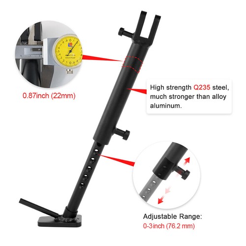 Soporte lateral de acero ajustable apto para Kawasaki 2012-2016 Ninja 650 - Imagen 5 de 19