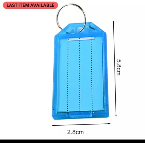 Plastic Key Label Organization Tag Colorful Tags with Window for Easy 30 - Picture 6 of 6