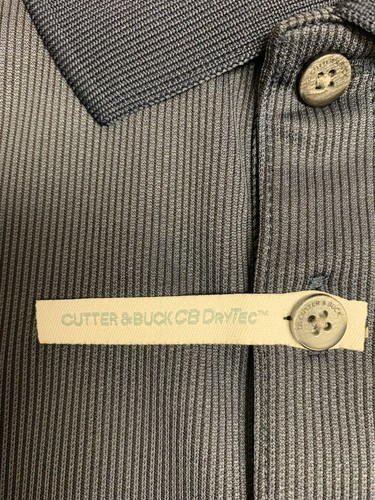 Cutter & Buck Golf Polo Shirt Mens XL Blue DryTec UPF 50+ Stretch BECK Logo NWT - Picture 7 of 9