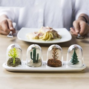 4Pieces-Set-Qualy-Spice-Shaker-Salt-Pepper-Parade-Seasoning-Shaker-Set-Reusable