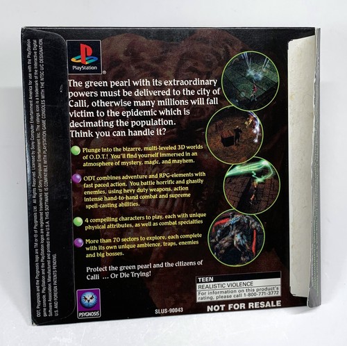 ODT Escape or Die Demo | Playstation 1 PS1 | Disc im Hülle - Bild 2 von 4