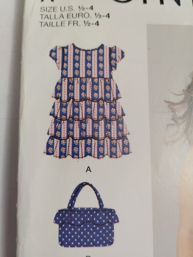 Dress Pants Shirt Purse Girls 6M 1 2 3 4 Simplicity 1624 Sewing Pattern Rowley - Picture 3 of 9