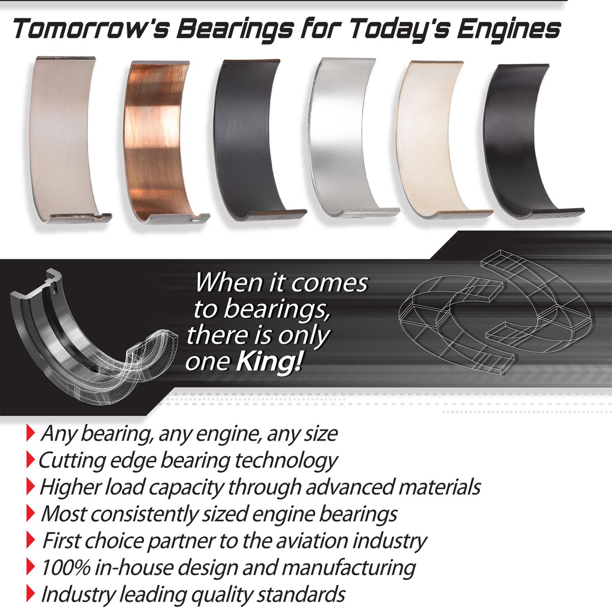 King CR4105AM con rod bearings for Mazda FP FS 323 626 Mx-6 King CR4105AM con rod bearings for Mazda FP FS 323 626 Mx-6