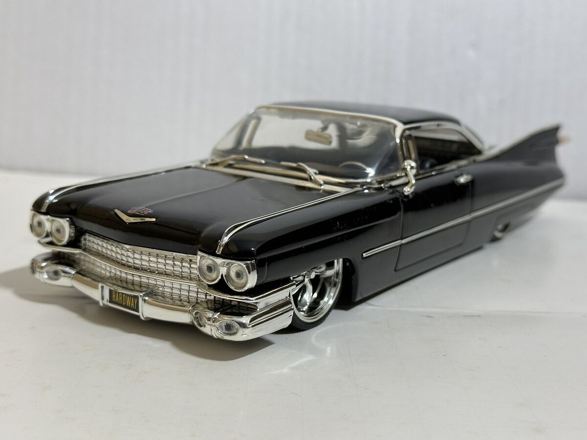 JADA DUB CITY 1959 CADILLAC DEVILLE BLACK 1:24 DIECAST MODEL JADA DUB CITY 1959 CADILLAC DEVILLE BLACK 1:24 DIECAST MODEL