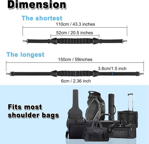 Shoulder Strap, 59” Luggage Shoulder Strap, Universal Bag Strap Replacement for - Picture 5 of 7