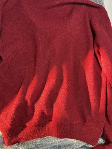 Vintage GRAND SLAM Munsingwear Men's Golf Cardigan Sweater Red L Penguin Grandpa - Picture 6 of 7