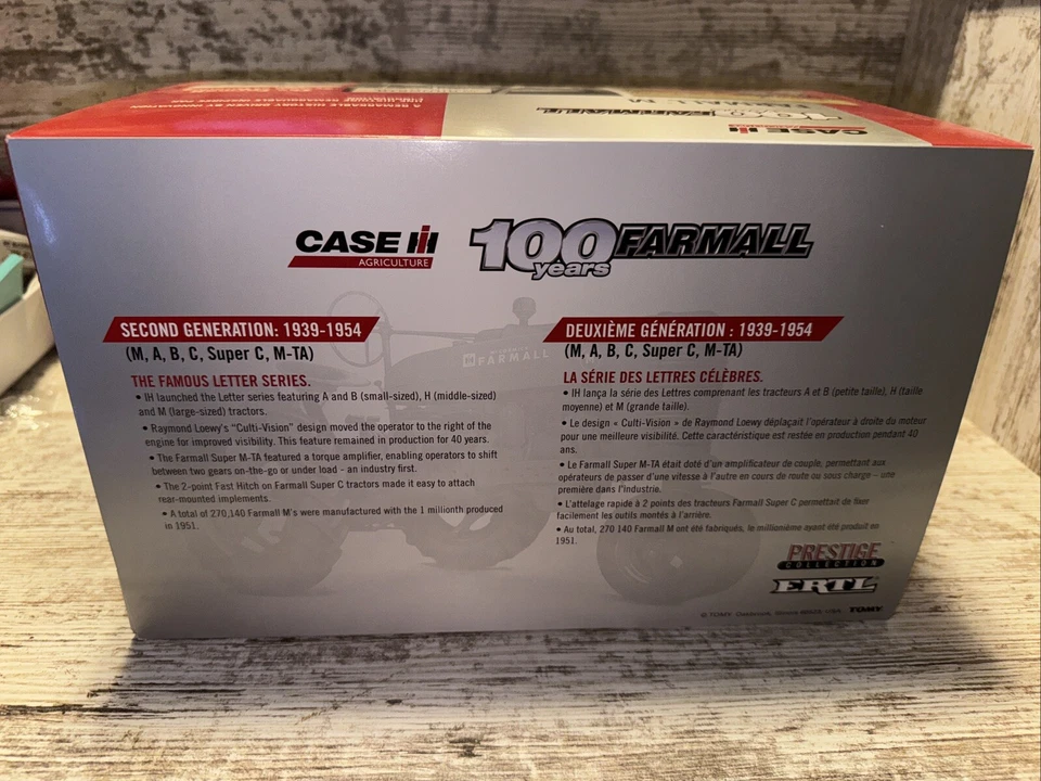 1/16 Scale  Farmall M, Farmall 100th Anniversary Edition Ertl Prestige - Image 4 of 4