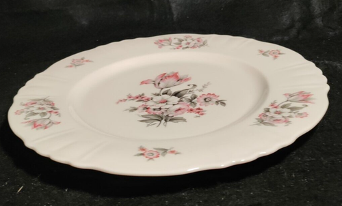 VINTAGE ABERDEEN CHINA OHIO MOOS ROSE 10 1/2 ZOLL ESSTELLER - Bild 3 von 6