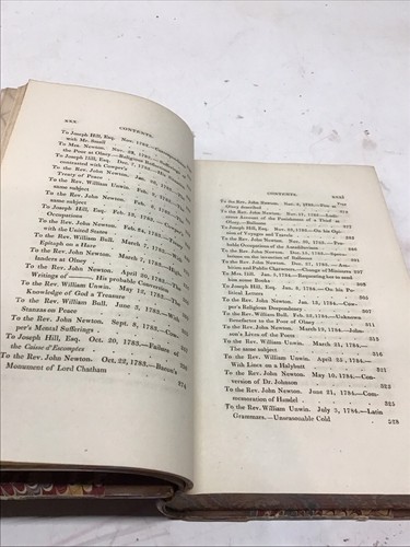 1824 Leather Front 2 Vols Private Correspondence of William Cowper First Edition - Imagen 14 de 24