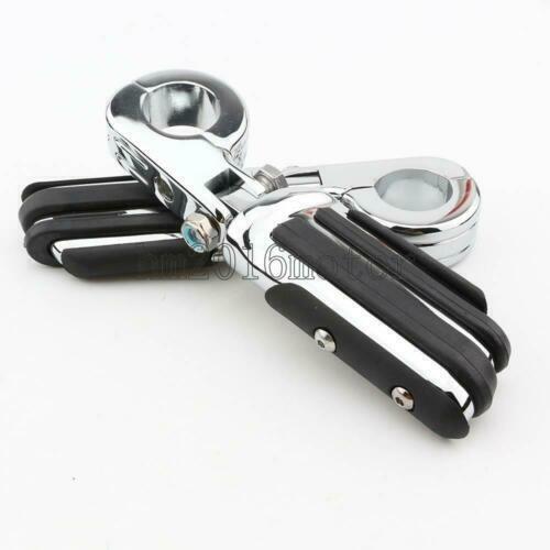Chrome Motorcycle Highway Foot Pegs 1-1/4" Engine Guard For Harley Davidson US - Picture 6 of 7