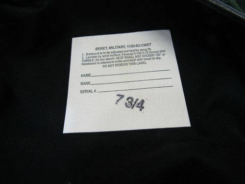 OLD 7 3/4 MILITARY BERET HAT BADGE - Picture 2 of 3