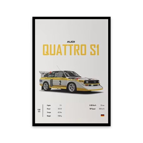 Famous Classic Luxury Sports Car Supercar Collection HD Poster and Prints Canvas - Foto 82 di 114