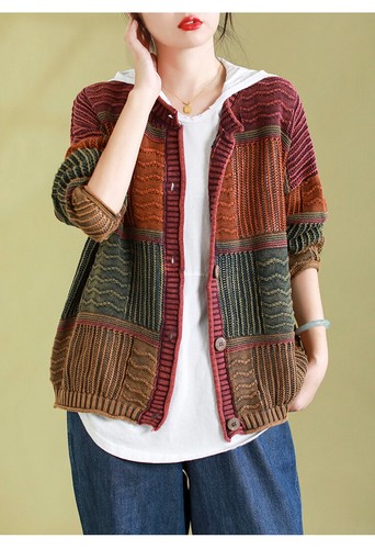 Fall Fashion Womens Loose Warm Sweaters Vintage Casual Plus Size Cardigan - Bild 17 von 23
