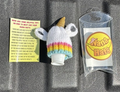 Nana Hats, Unicorn , Keep Bananas Fresher For Longer, As Seen On Shark Tank - Picture 2 of 4
