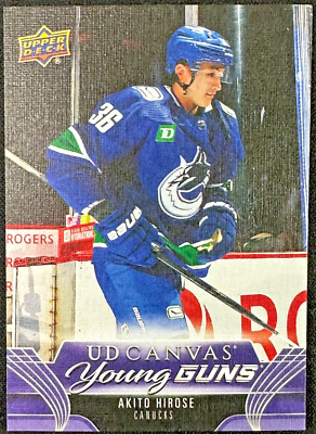 Akito Hirose YG 2023-24 Upper Deck UD Canvas #C119 Rookie Vancouver Canucks