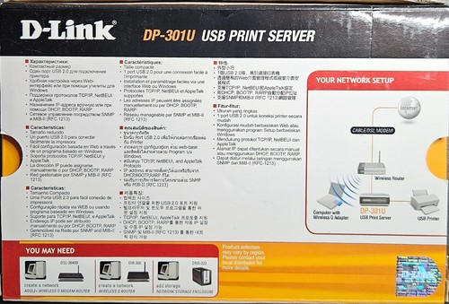 D-Link DP-301U V2.1 Fast Ethernet USB Print Server Wired - Picture 5 of 8