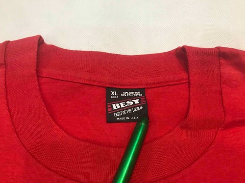 Vintage Fruit of the Loom NCAA Wisconsin Badgers T-Shirt Rot XL Tee USA - Bild 3 von 8