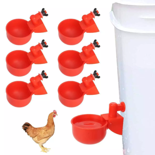 12x Huhn Automatische Gießbecher Geflügeltränke Tränke Ente Wachtel Henne AA+ - Bild 6 von 11