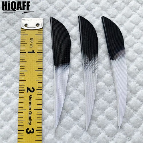 200Pcs 3Inch Color Gradation Parabolic Archery Arrow Feathers Fletchings RW LW - Picture 11 of 17