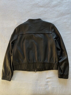 ABRO LEATHER CLOTHING レザージャケット 34 ブラック a.n.a. A New Approach Genuine Leather Jacket Women's Size X