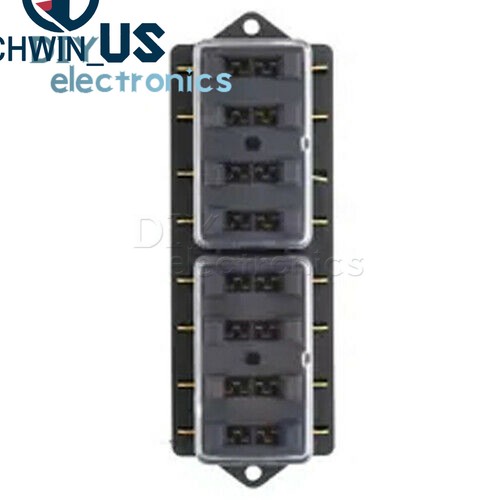 Car Boat 4Way Pin Circuit Standard ATO Blade Fuse Box Block Holder Plug 1-50V US - Picture 17 of 47
