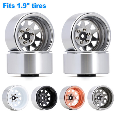 4PCS 1.9'' Metal Beadlock Wheel Rims For 1/10 Traxxas TRX4 Axial SCX10 II RC Car