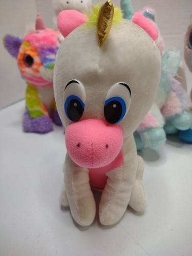 Einhorn 10 & 8 Zoll Plüschtiere Stofftiere Lot 7 TY Ganz Barbie Megatoys - Bild 9 von 21