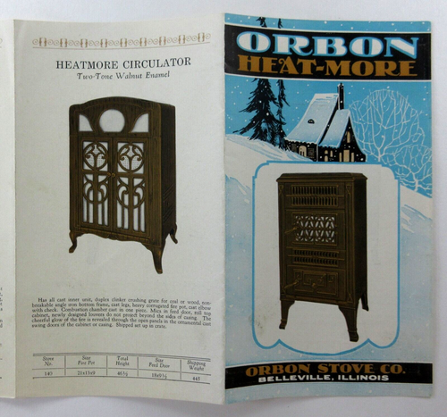 Antiker Geräteheizer Ofen Katalog Verkaufsprospekt Orbon Belleville IL 1920er - Bild 7 von 8