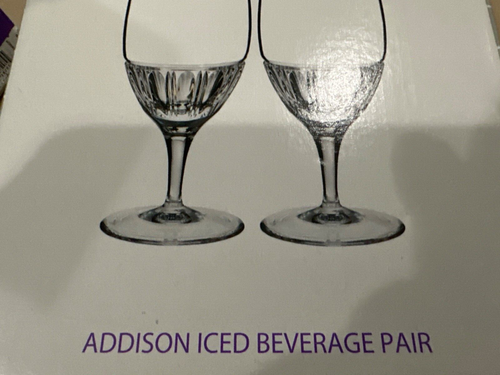 WATERFORD MARQUIS 2pc ADDISON ICE TEA GLASSES BNIB BEAUTIFUL - Picture 9 of 11