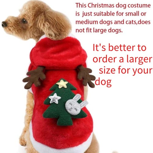 Pet Dog Christmas Clothes Costume Dog Clothes for Small Medium Dogs and Cats - Picture 2 of 7
