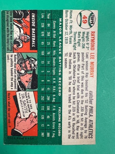 1954 TOPPS BASEBALL CARDS - COMPLETE YOUR SET - PICK YOUR CARD - Picture 53 of 158