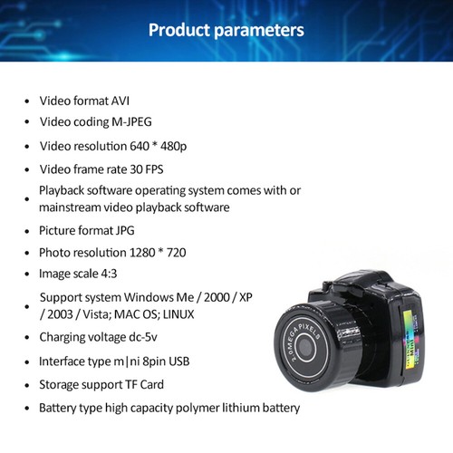 Mini Camera HD Video Recorder Camcorder DVR Cam 640*480P With Keychain Black - Afbeelding 14 van 20
